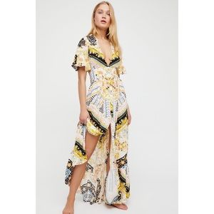 Free People Coco Printed Maxi Dress RARE